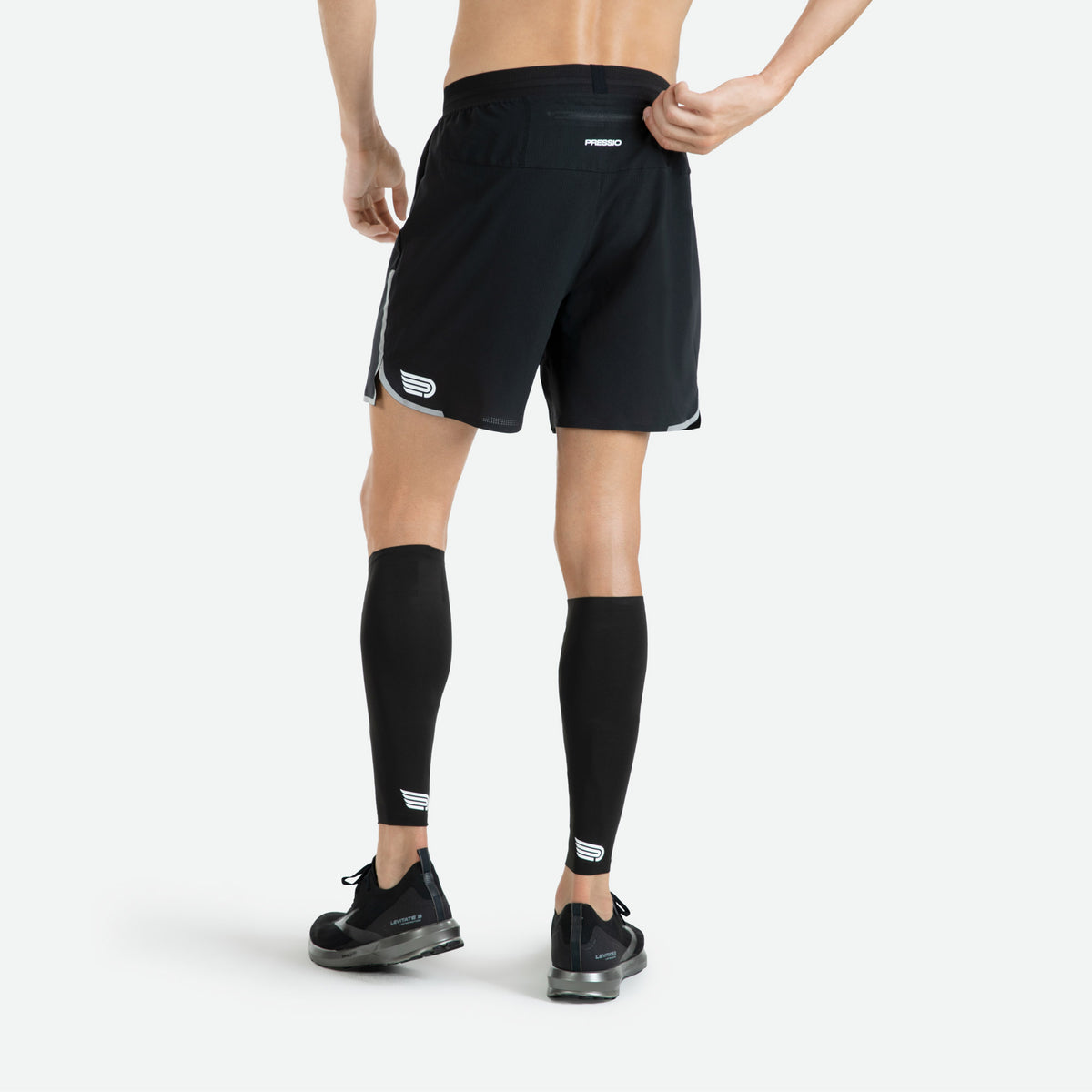 PRESSIO Ārahi m/refleks 6.5’ Shorts - Svart