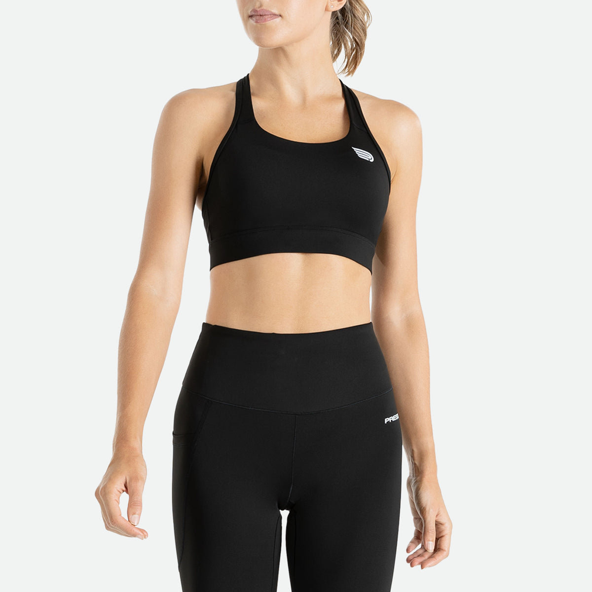 PRESSIO Core Mid-Impact Bra - Svart