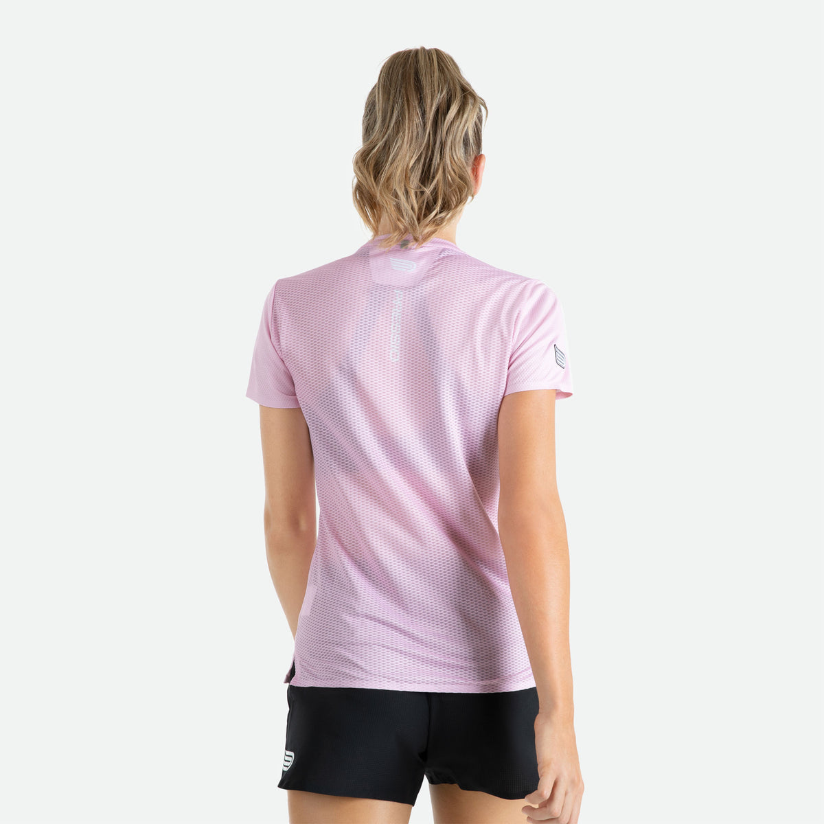 PRESSIO Ārahi Kortermet T-skjorte - Lys rosa