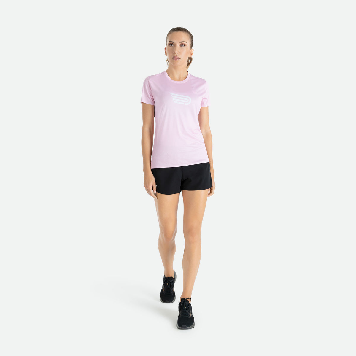 PRESSIO Ārahi Kortermet T-skjorte - Lys rosa