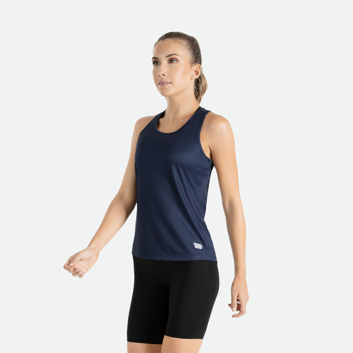 PRESSIO Hāpai Singlet - Razorback - Marine blå