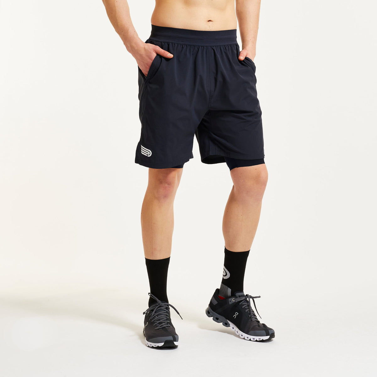 PRESSIO Core 2in1 7&quot; Short - Marine blå
