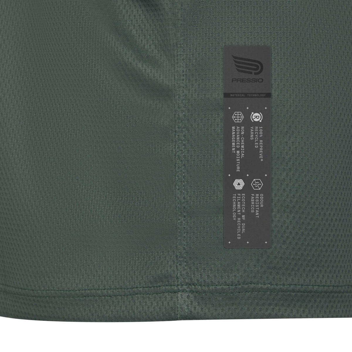 PRESSIO Hāpai Kortermet T-skjorte - Khaki