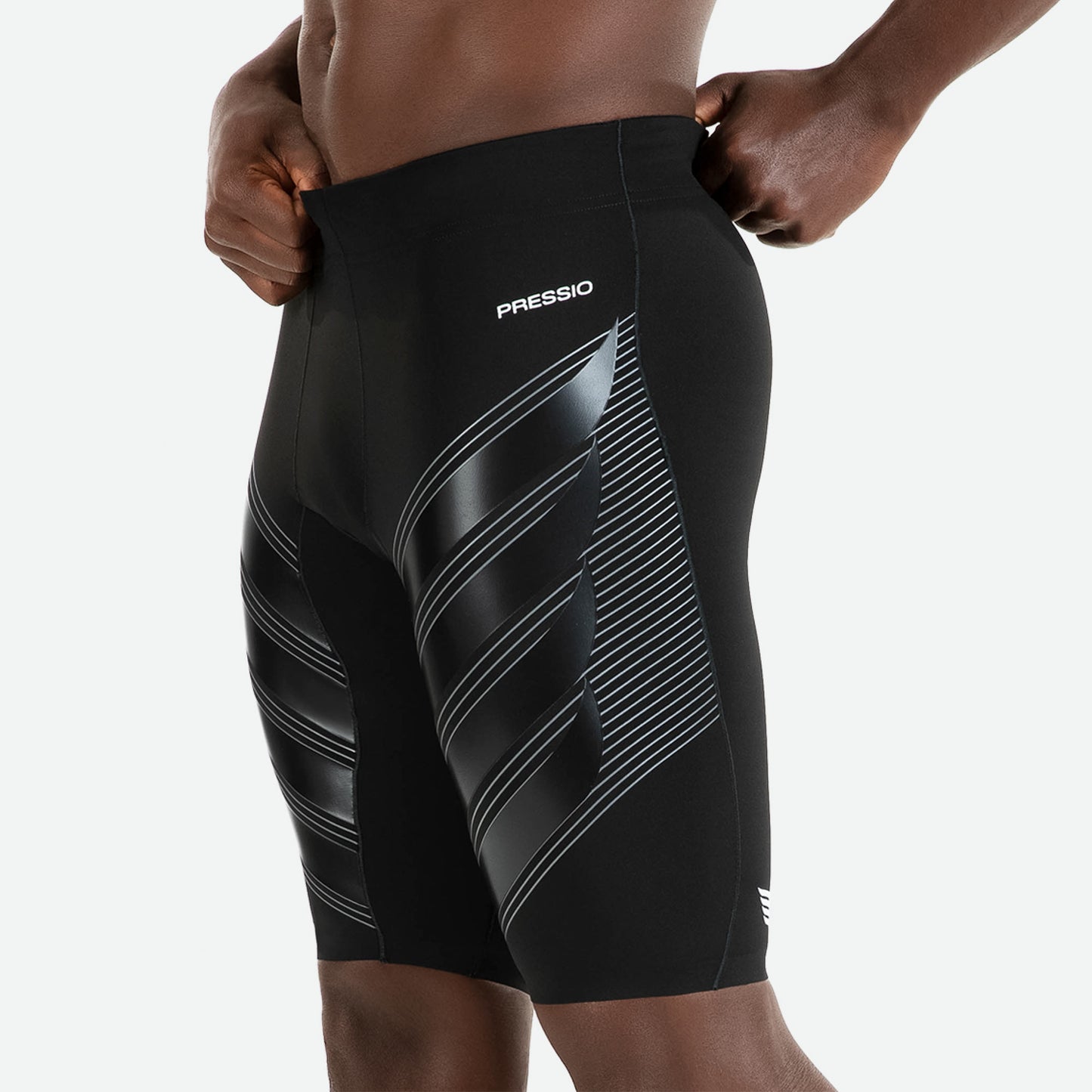 PRESSIO Power Kort Tights - Herre - Svart