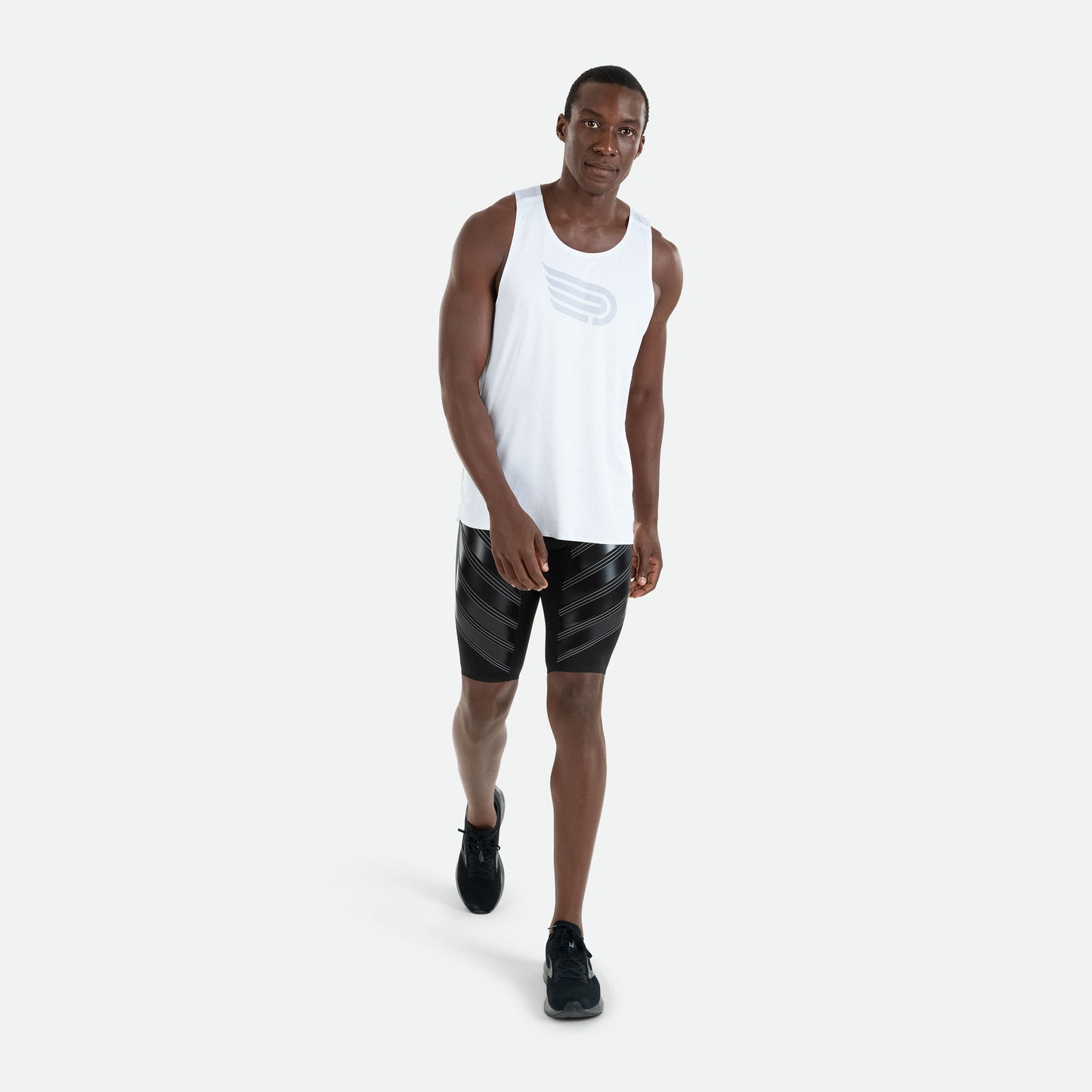 PRESSIO Power Kort Tights - Herre - Svart