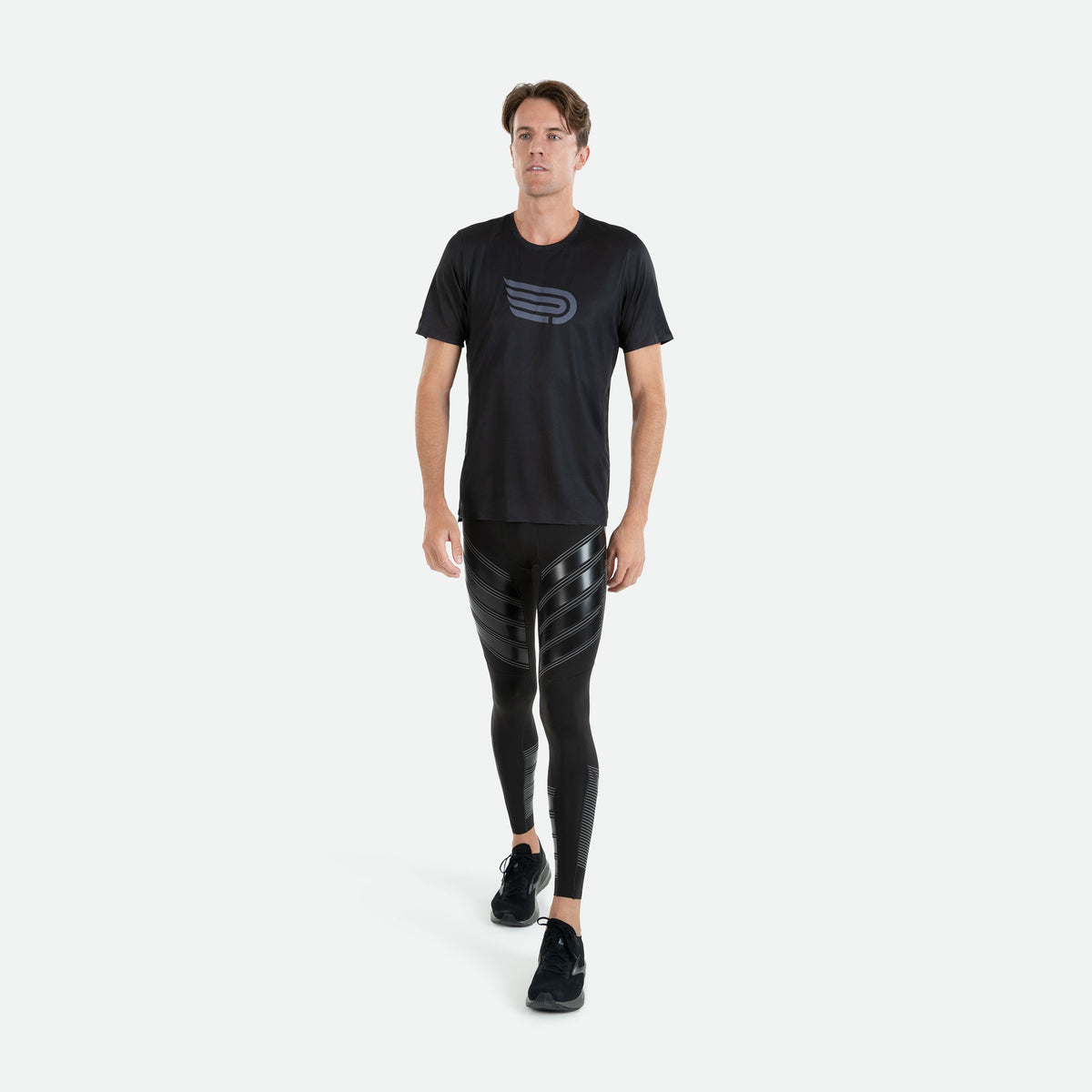 PRESSIO Power Løpetights - Svart