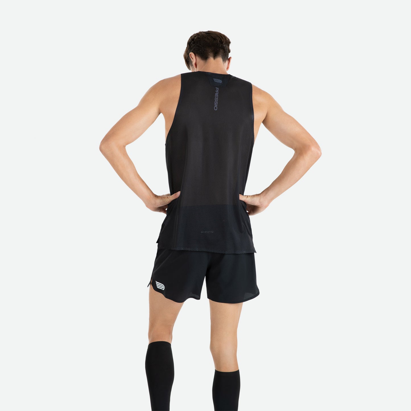 PRESSIO Ārahi Singlet - Herre - Svart