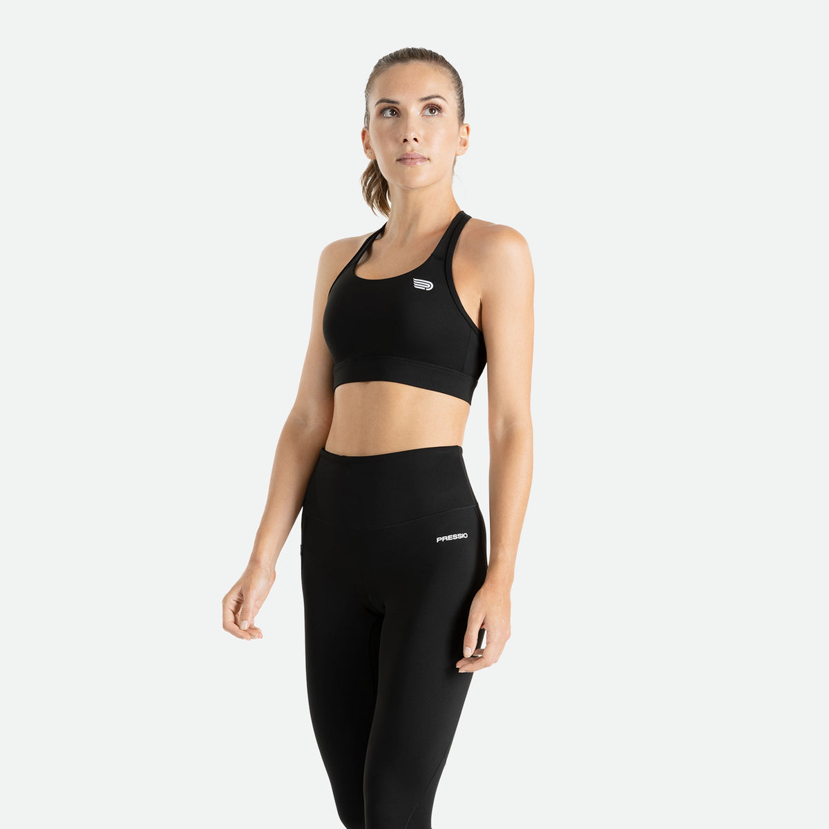 PRESSIO Core Mid-Impact Bra - Svart