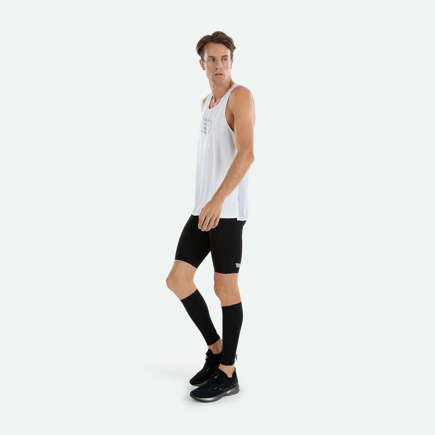 PRESSIO Kort tights - Herre - Svart