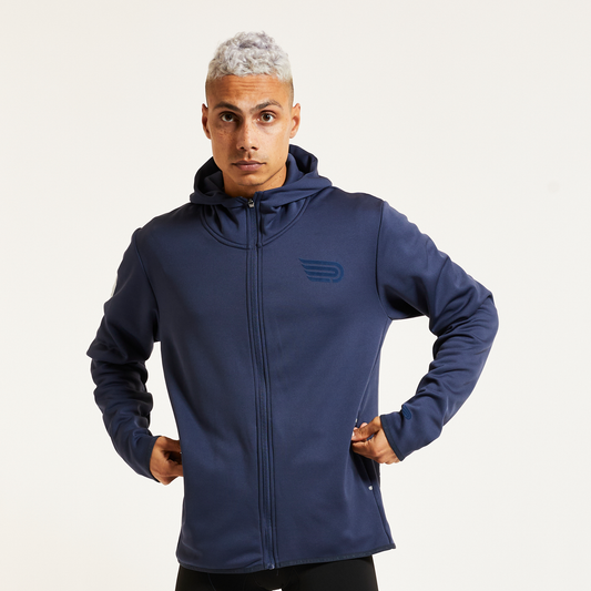 PRESSIO Renew Zip Through - Herre - Marineblå