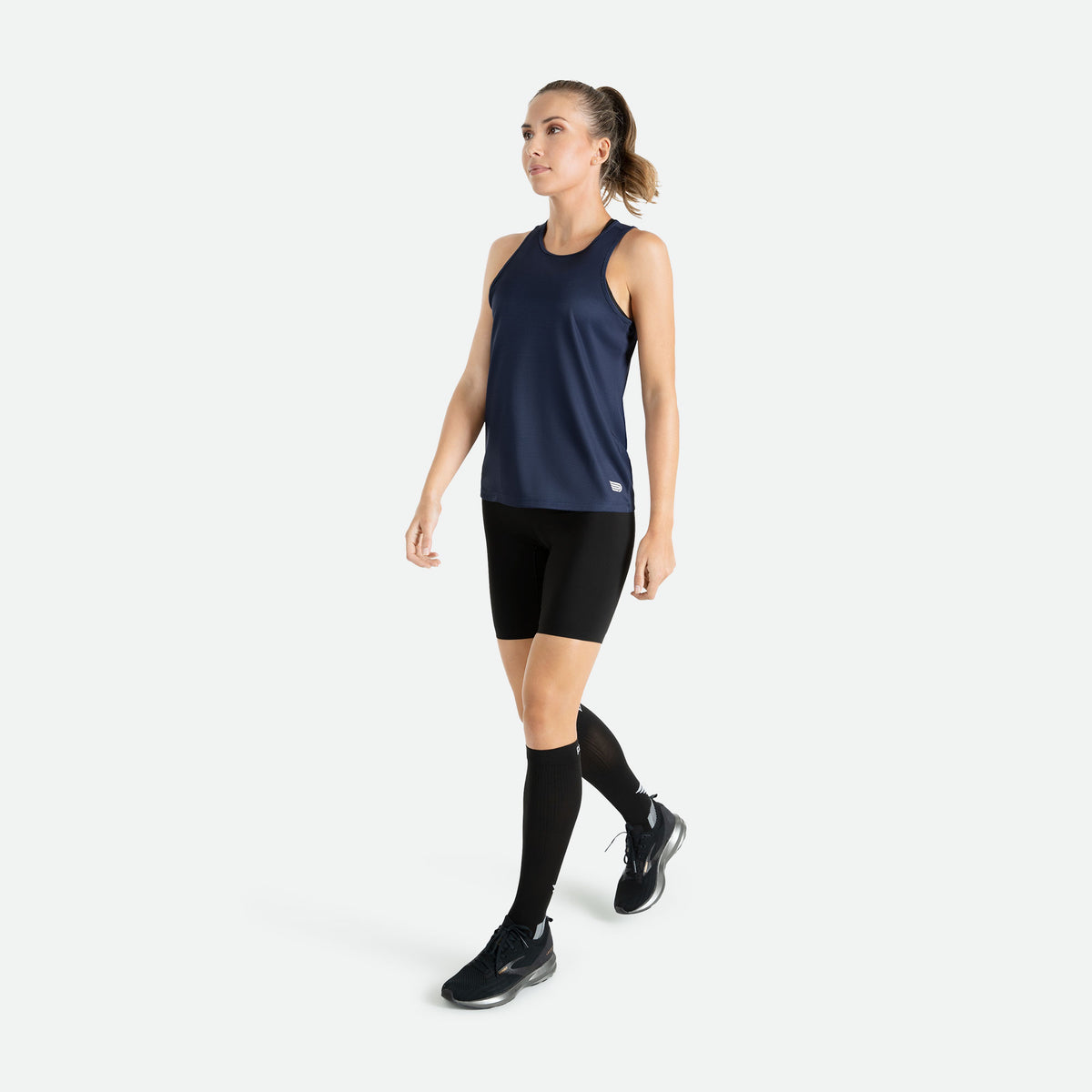 PRESSIO Hāpai Singlet - Wideback - Marine blå