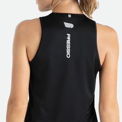 PRESSIO Hāpai Singlet - Wideback - Dame - Svart