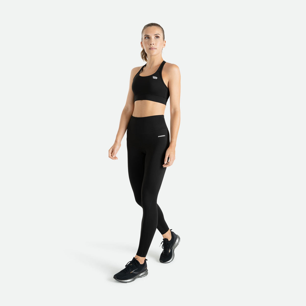 PRESSIO Core Mid-Impact Bra - Svart