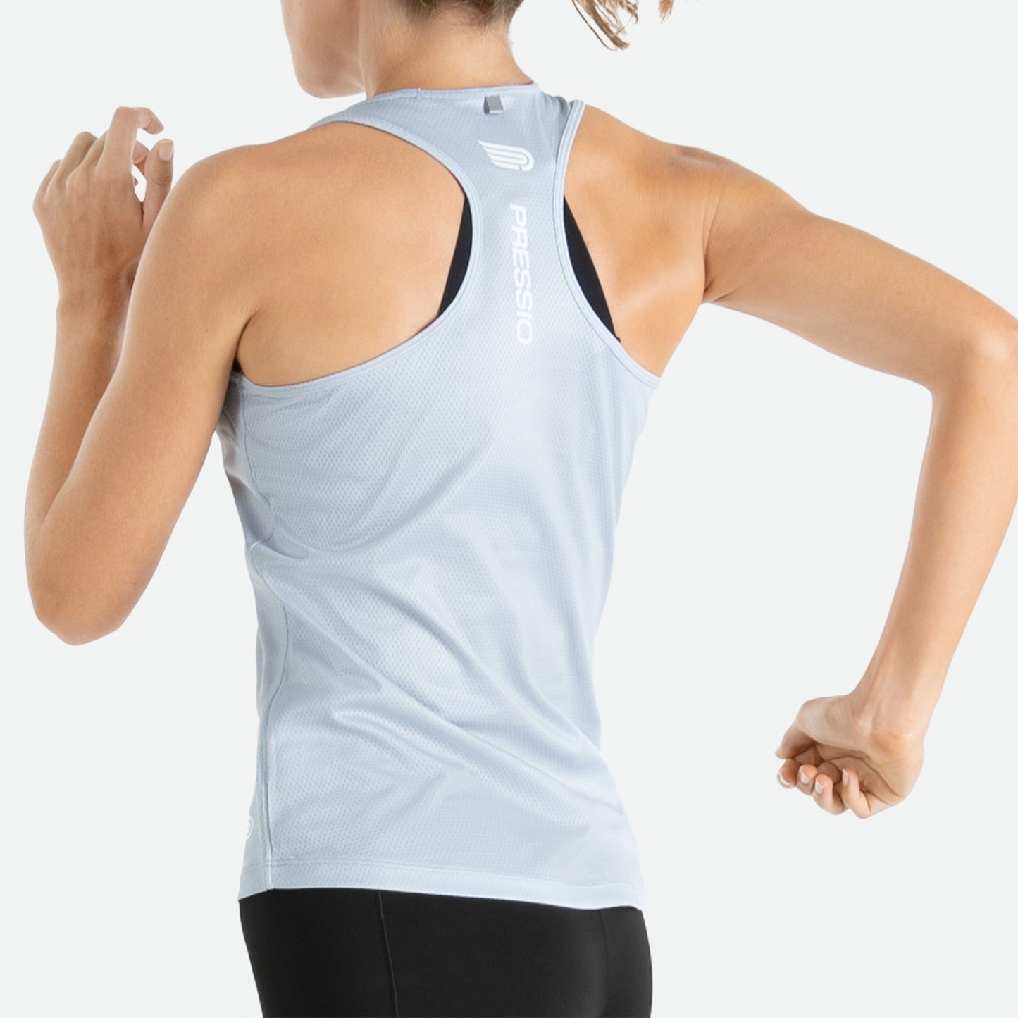 PRESSIO Hāpai Singlet - Razorback - Dame - Lys grå
