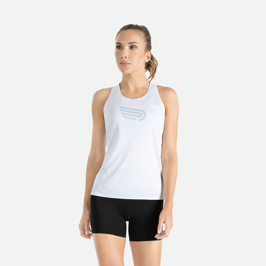 PRESSIO Ārahi Singlet - Dame - Hvit
