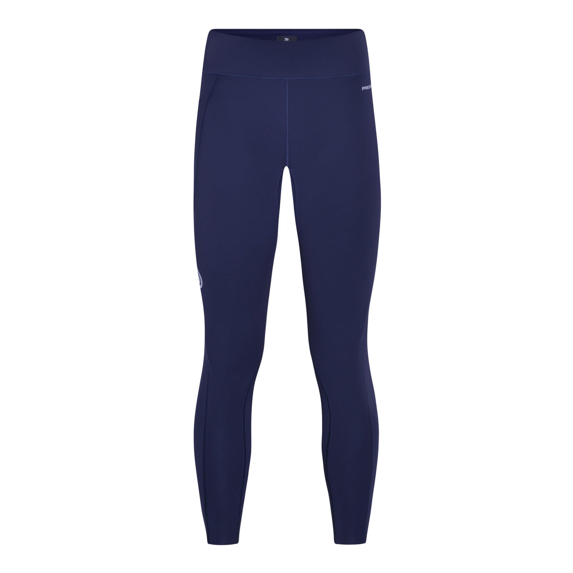 Pressio RE tights for dame i fargen marineblå. Mid-rise. Bilde tatt forfra.