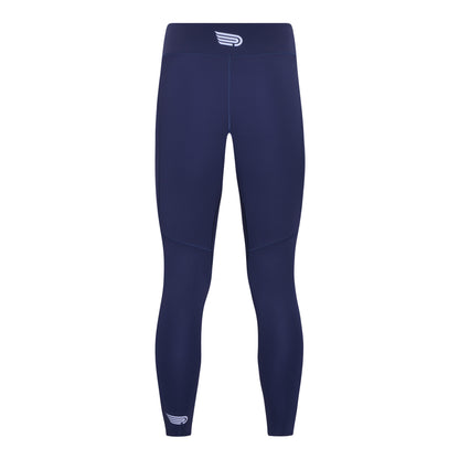 Pressio RE tights for dame i fargen marineblå. Mid-rise. Bilde tatt bakfra.