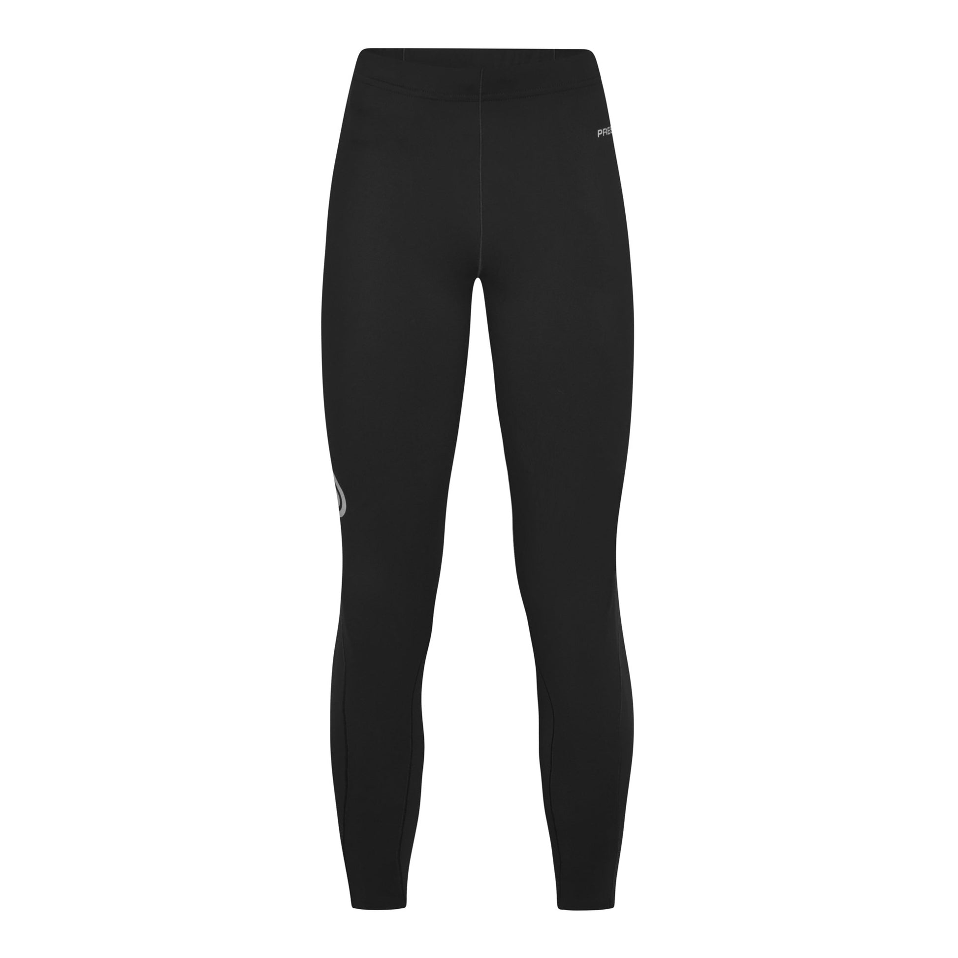 Pressio løpetights for dame i fargen svart. Low-rise. Bilde av forsiden.