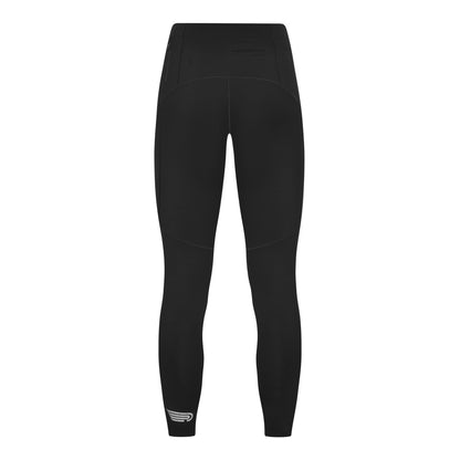 Pressio løpetights for dame i fargen svart. Low-rise. Bilde av baksiden.