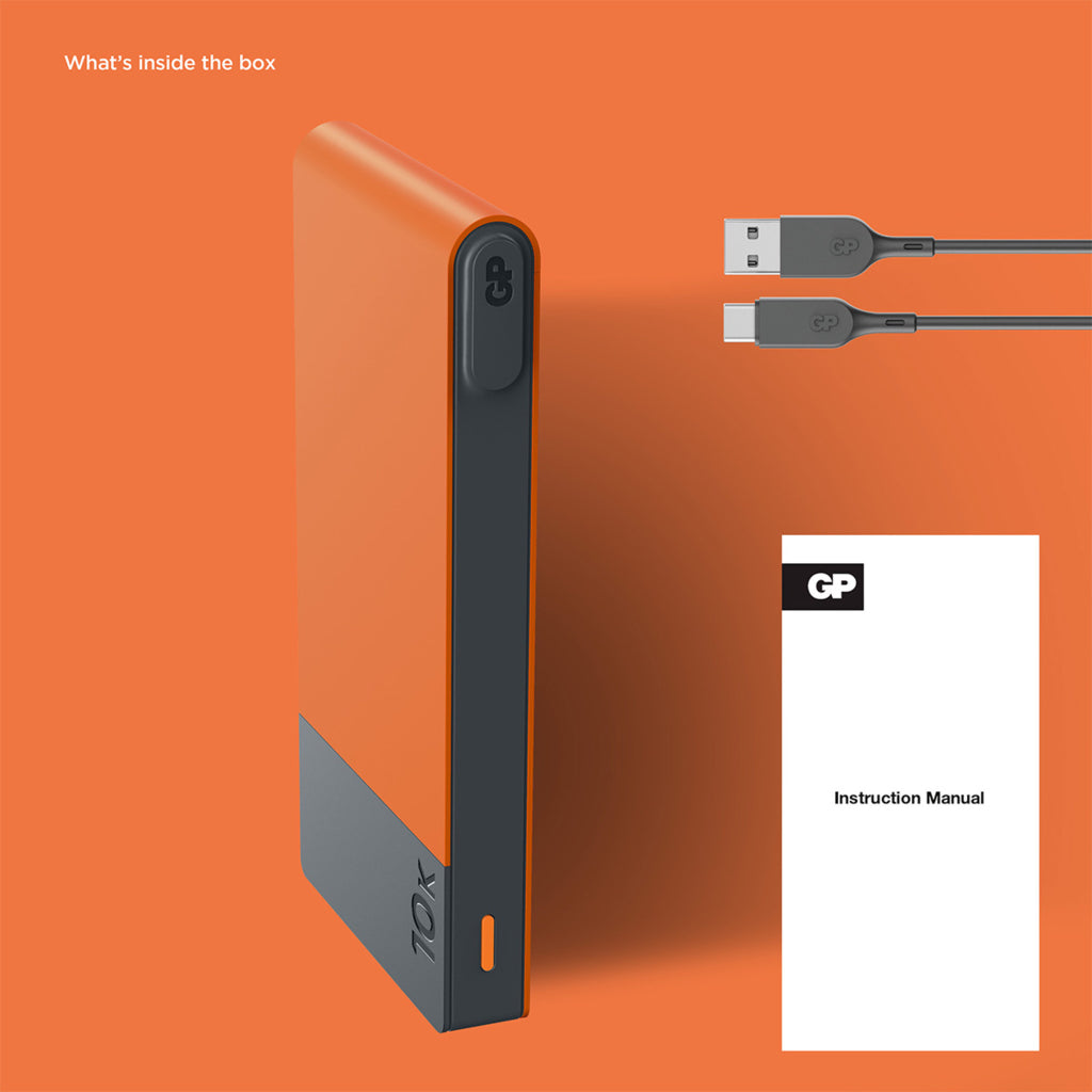 VARMTEK - GP Powerbank M2 10000 mAh - Oransje