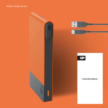 VARMTEK - GP Powerbank M2 10000 mAh - Oransje